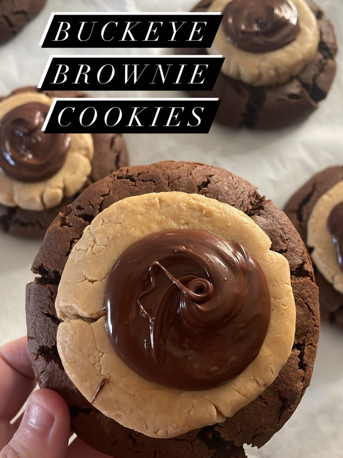 Buckeye Brownie Cookies