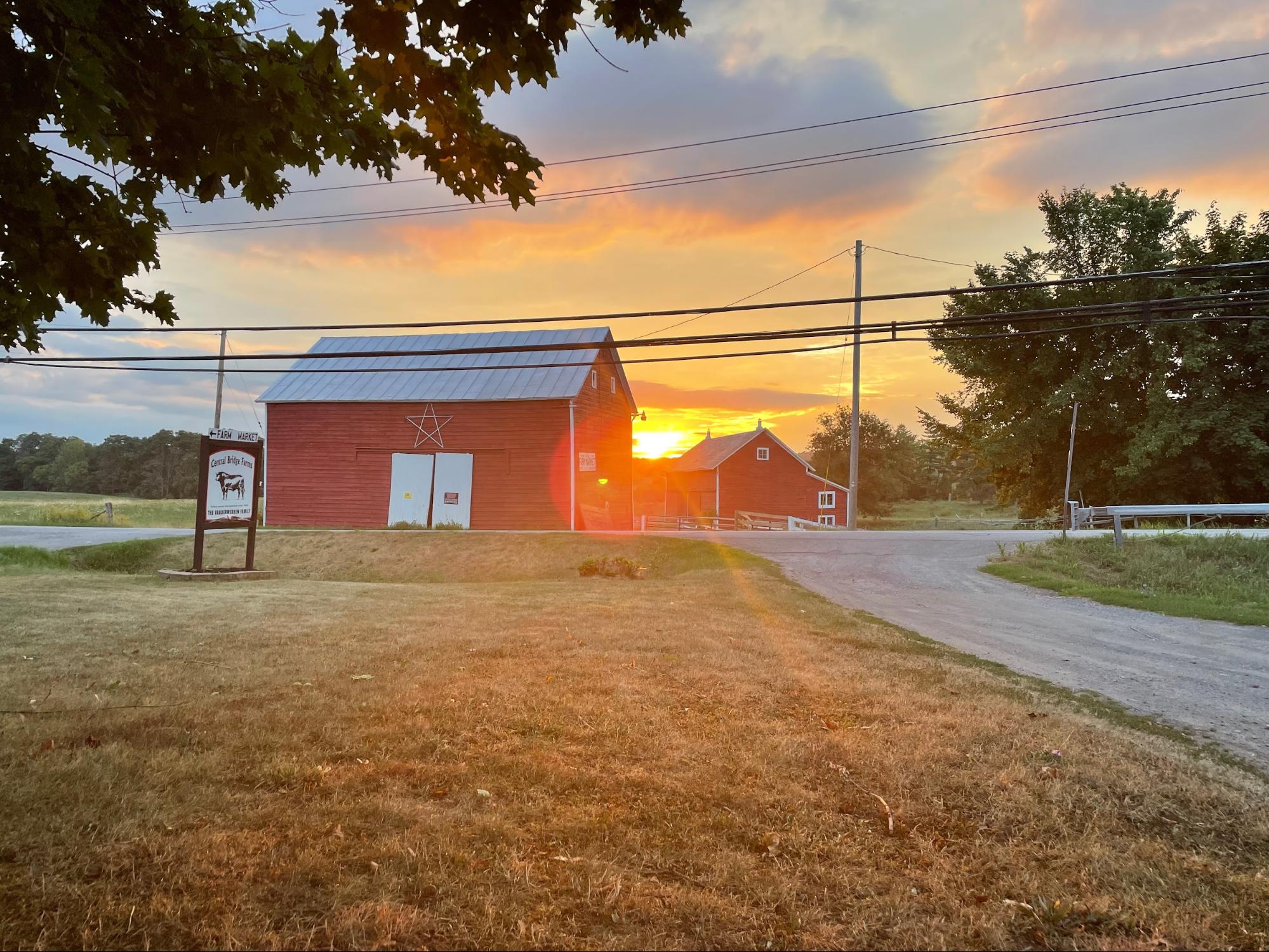 Central Bridge Farms Sunset